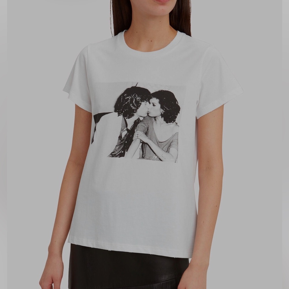 Vintage INTERMIX Rose Hartman Mick Jagger & Bianca T-Shirt NEW Size Small RARE